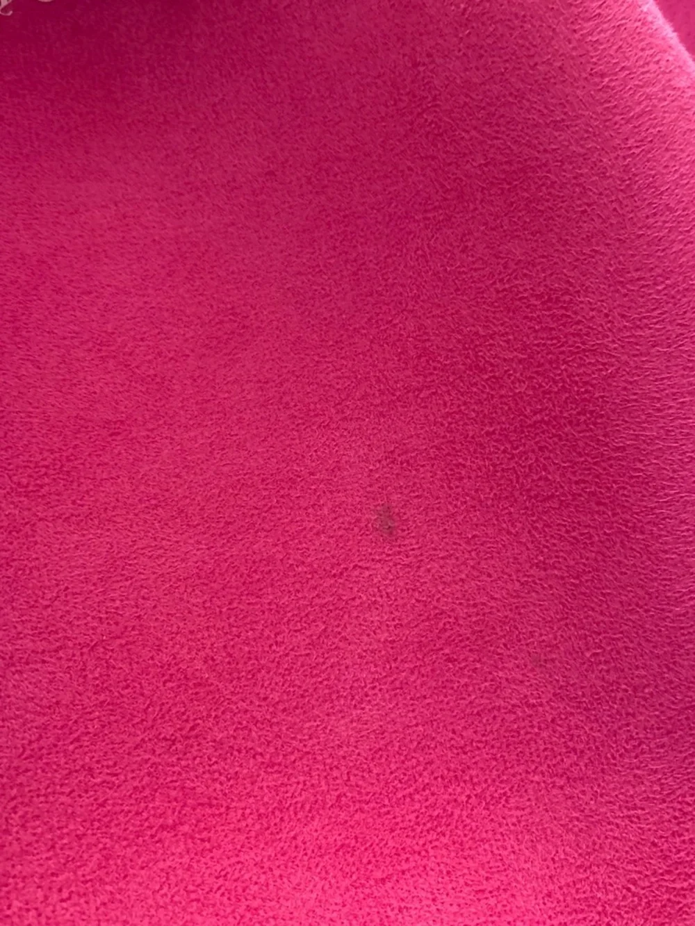 Juicy Couture Bright Pink Suede Tote with Pale Pink Straps